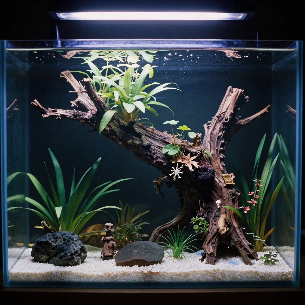 Akvarieakvaskaping dekoration