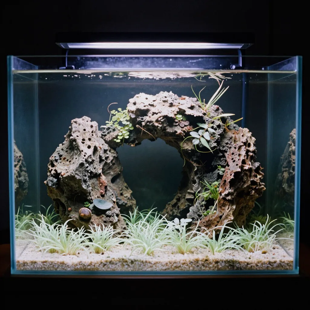 Minimalistiskt akvarium